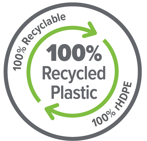 100% Recycled Plastic badge